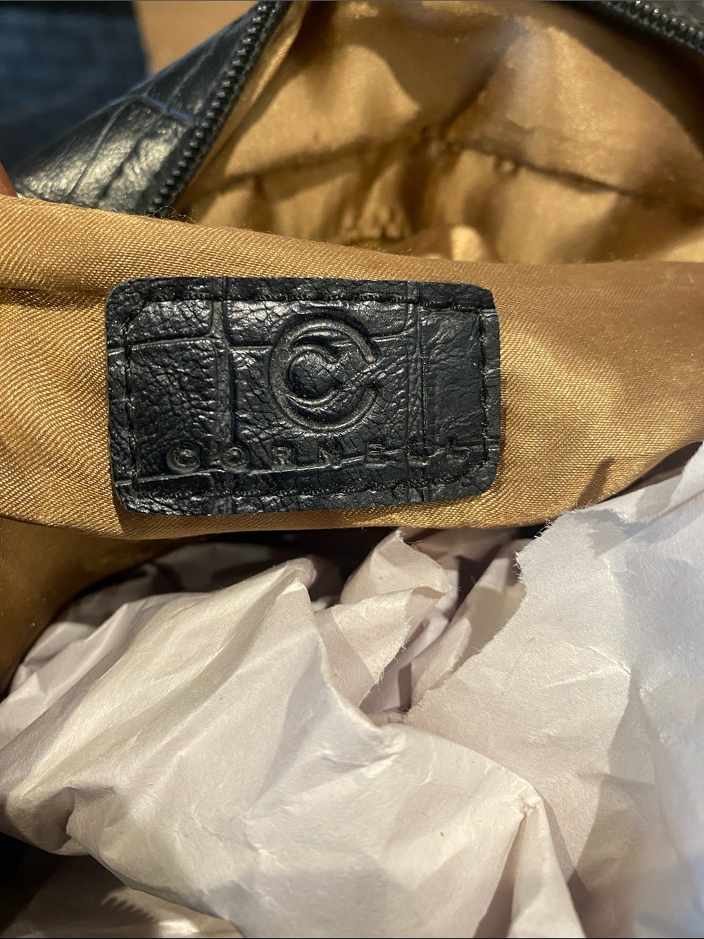Cornell Black Vega Alligator Bag - Picture 6 of 13